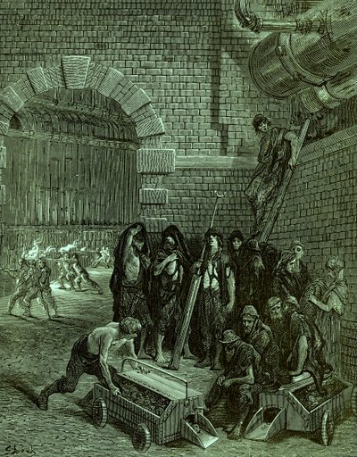 Viktorianisches London Lambeth Gaswerke von Gustave Dore